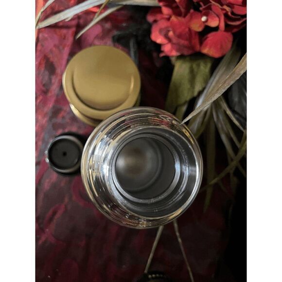 Starbucks 2006 Gold and Silver Metal Insulated 17oz Thermos with Removeable Cup - Picture 5 of 5